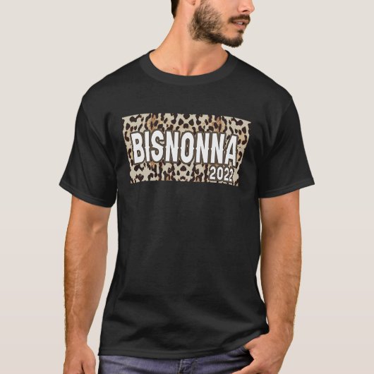Bisnonna 2022 Ankündigung Italienisch Große Oma L T-Shirt (Vorderseite)