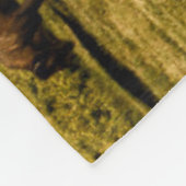 Bison am Sonnenaufgang Fleecedecke (Ecke)