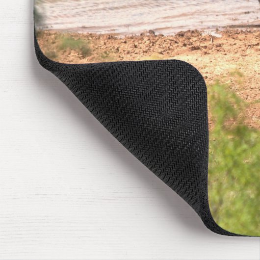 Bison am Wasser Mousepad (Ecke)