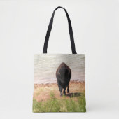 Bison am Wasser Tasche (Vorderseite)