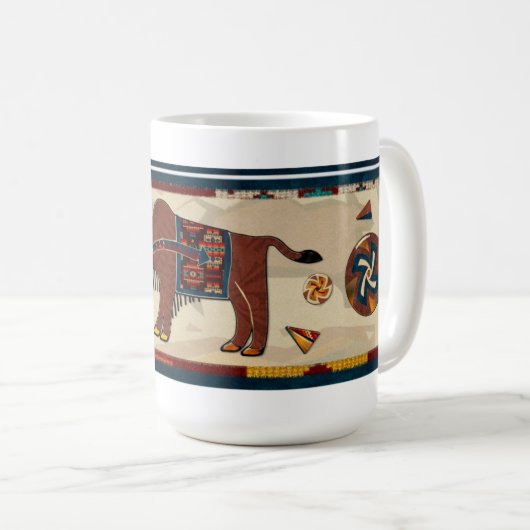 Bison Americana 3D Kaffeetasse (VorderseiteRechts)