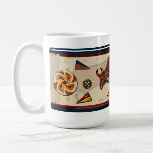 Bison Americana 3D Kaffeetasse (Links)