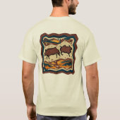Bison Americana 3D T-Shirt (Rückseite)