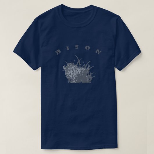 BISON - amerikanischer Büffel T-Shirt (Design vorne)