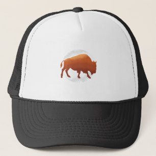 Bison Amerikanisches Nationales Säugetier Büffel Truckerkappe