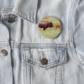 Bison and Calf in Yellowstone Button (Beispiel)