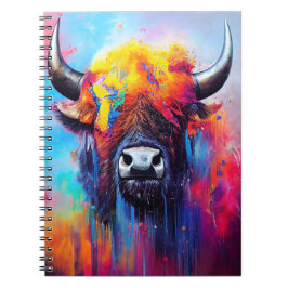 Bison Animal Discovery Adventure Nature Planet Notizblock