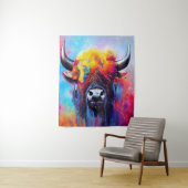 Bison Animal Discovery Adventure Nature Planet Wandteppich (Beispiel)