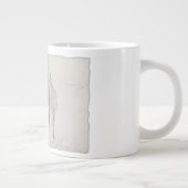 Bison Animal Retro Pop Art Jumbo-Tasse (Rechts)