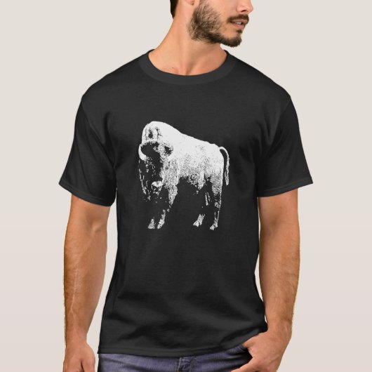Bison Animal Wildlife American Bison T-Shirt (Vorderseite)