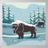 Bison Art Poster (Vorne)