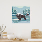Bison Art Poster (Küche)