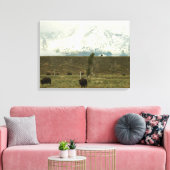Bison at Grand Teton Nationalpark Fotografie Leinwanddruck (Insitu (Wohnzimmer))