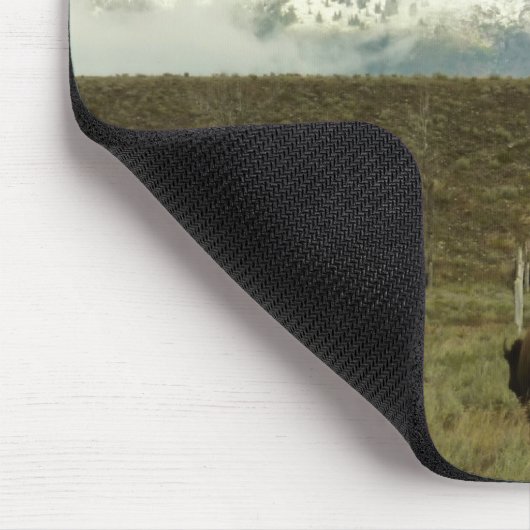 Bison at Grand Teton Nationalpark Fotografie Mousepad (Ecke)