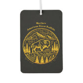 Bison at Sunset in Berglandschaft Autolufterfrischer (Vorderseite)