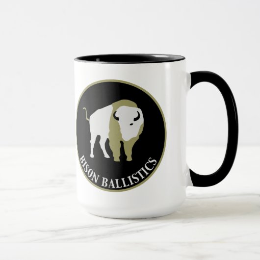 Bison-Ballistik-Keramik-Kaffee-Tasse Tasse (Rechts)