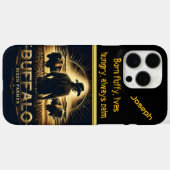 Bison Bauer bei Sonnenuntergang Case-Mate iPhone Hülle (Rückseite (Horizontal))