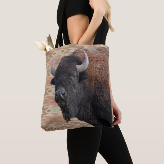 Bison Blanket Tote Bag Tasche (Von Nahem)