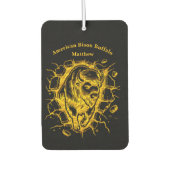 Bison bricht durch eine Mauer Autolufterfrischer (Vorderseite)