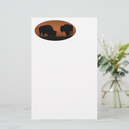 Bison Briefpapier (Stehend Vorderseite)