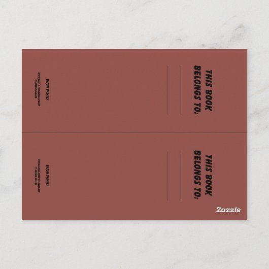 Bison-Buchmarker Postkarte (Rückseite)