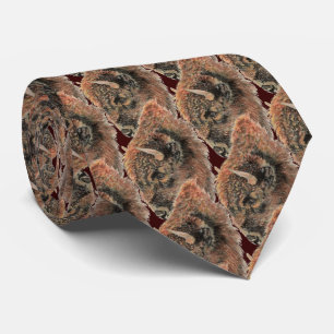 Bison Buffalo Art Krawatte