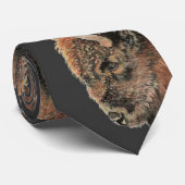 Bison Buffalo Art Krawatte (Gerollt)