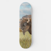 Bison Buffalo Art Skateboard (Vorderseite)