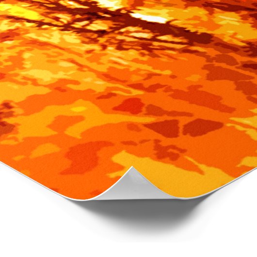 Bison Buffalo Artwork Poster (Ecke)