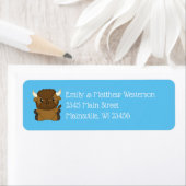 Bison Buffalo Baby Dusche Blue (Insitu)