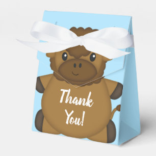 Bison Buffalo Baby Dusche Blue Geschenkschachtel