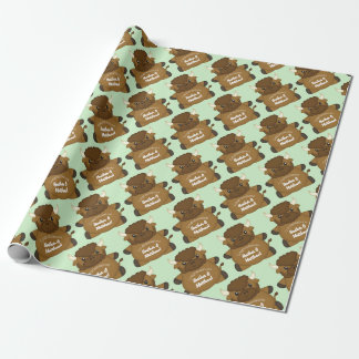 Bison Buffalo Baby Dusche Geschenkpapier