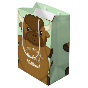 Bison Buffalo Baby Dusche Mittlere Geschenktüte