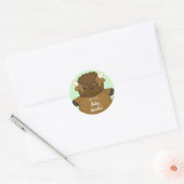 Bison Buffalo Baby Dusche Runder Aufkleber (Umschlag)