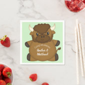 Bison Buffalo Baby Dusche Serviette (Beispiel)