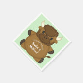 Bison Buffalo Baby Dusche Serviette (Ecke)