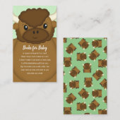 Bison Buffalo Baby Shower Green Begleitkarte (Vorne/Hinten)