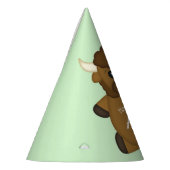 Bison Buffalo Birthday Party Green Partyhütchen (Links)