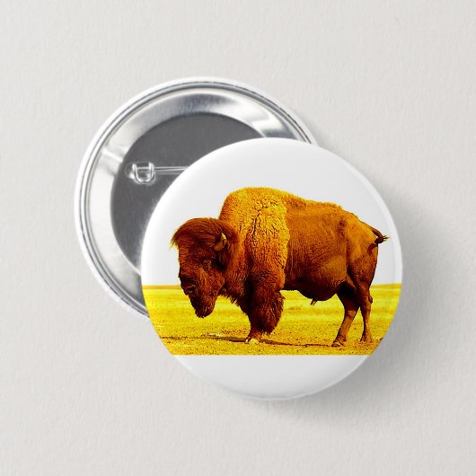 Bison/Buffalo Button (Vorne & Hinten)