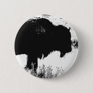 Bison - Buffalo Button