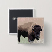 Bison/Buffalo Button (Vorne & Hinten)