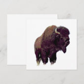 Bison Buffalo Card (Vorne/Hinten)