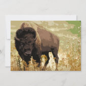 Bison/Buffalo Einladung (Vorderseite)