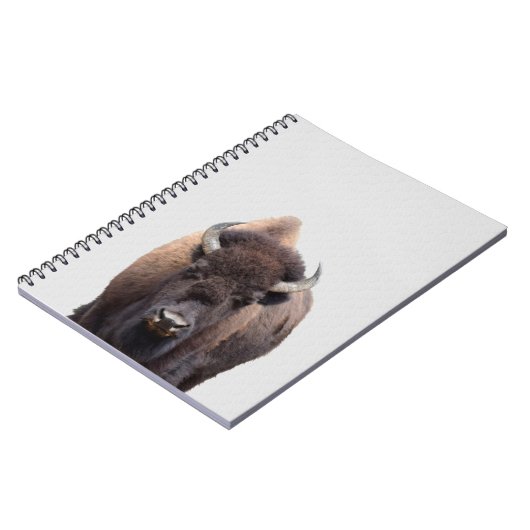 Bison Buffalo Foto 135 Notizblock (Linke Seite)