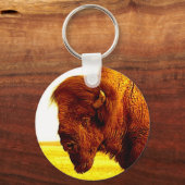 Bison/Buffalo Head Schlüsselanhänger (Vorderseite)