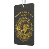 Bison Buffalo im komplexen Muster eines Blumendesi Autolufterfrischer (Links)