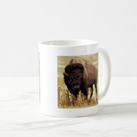 Bison/Buffalo Kaffeetasse (VorderseiteRechts)