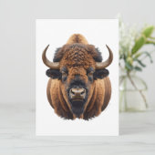 Bison / Buffalo Karte (Stehend Vorderseite)