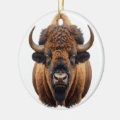 Bison / Buffalo Keramik Ornament (Links)
