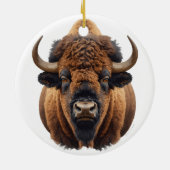 Bison / Buffalo Keramik Ornament (Hinten)